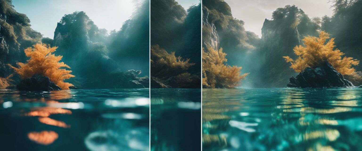 Underwater filters comparison